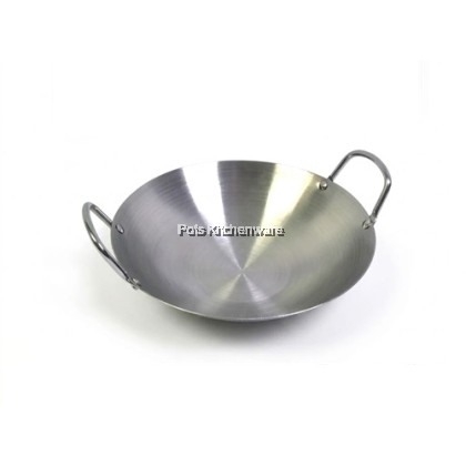 Rhino Premium Stainless Steel Wok Kuali Periuk Masakan Panas Tebal-AS0330不锈钢炒锅-AS0330M
