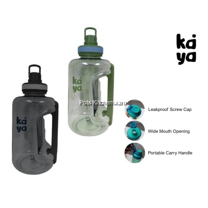 KAYA -  PETG Water Bottle BPA Free Lightweight & Leakproof 1600ml Drinking Bottle For Everyday Use  Botol Air水罐水壶 -D880016