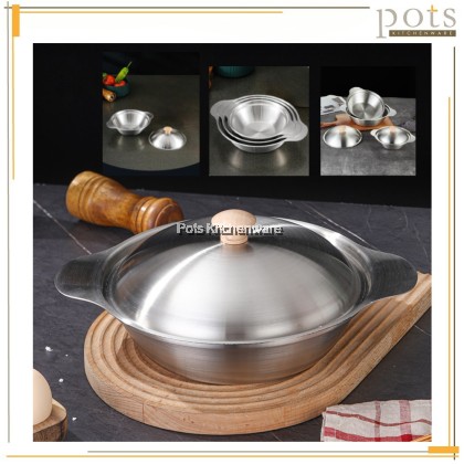 Toffi Stainless Steel Induction Pot with Lid 18cm/21cm/24cm Hot Pot Soup Cooking Pot Periuk Steamboat Shabu Shabu火锅锅