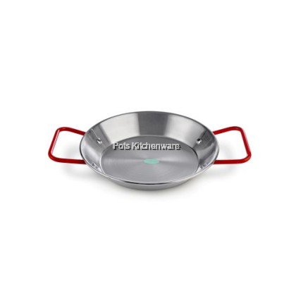 Stainless Steel Paella Pan/ Seafood Hot Pot / Kuali Memasak Seafood 20/24/28/32cm西班牙海鲜饭锅S00-C0920M