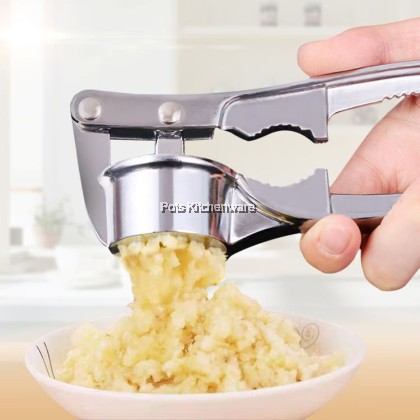  Zinc Alloy Professional Kitchen Heavy Duty Stainless Garlic Press Penekan Bawang Putih压蒜器-S00-GD8616
