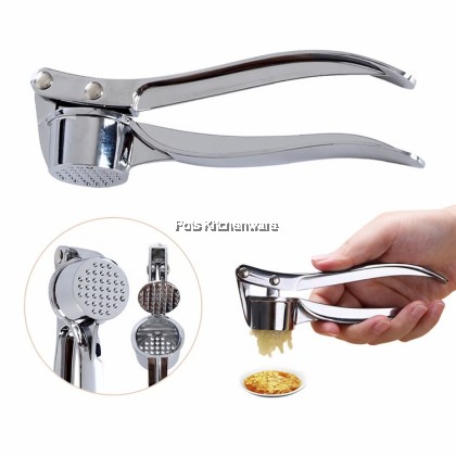  Zinc Alloy Professional Kitchen Heavy Duty Stainless Garlic Press Penekan Bawang Putih压蒜器-S00-GD8616
