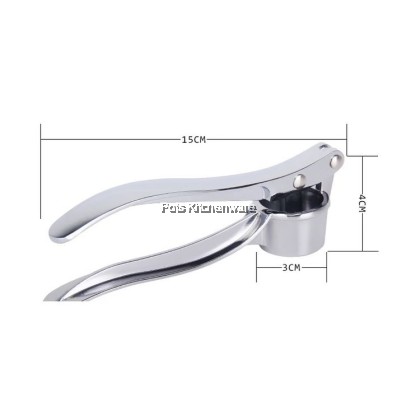  Zinc Alloy Professional Kitchen Heavy Duty Stainless Garlic Press Penekan Bawang Putih压蒜器-S00-GD8616