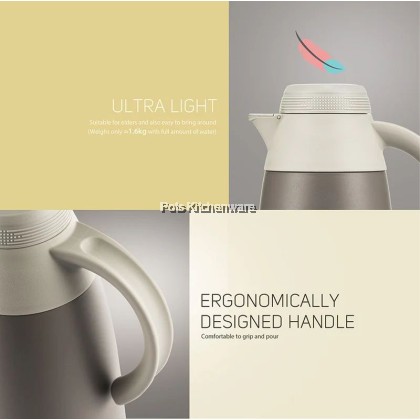 1100ml Relax Stainless Steel SUS304 Thermal Carafe Thermos Kettle Insulation Jug Tahan Panas 保温壶 - D3111M