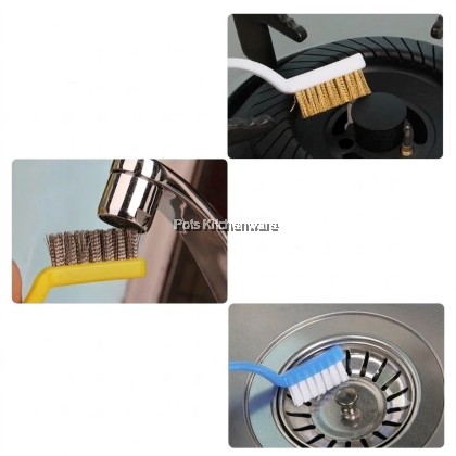 Mini Wire Brush Set 3 Pcs Berus Dawai Mini多功能去油污清洁刷 -S00-KM577M