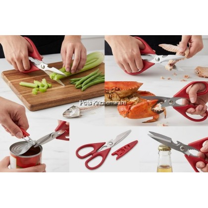 100% Original Zebra Red Handle Together Multipurpose Scissors Gunting Serbaguna多功能剪刀-SZB-Z993003M 100% Original Zebra Red Handle Together Multipurpose Scissors Gunting Serbaguna多功能剪刀-SZB-Z993003M