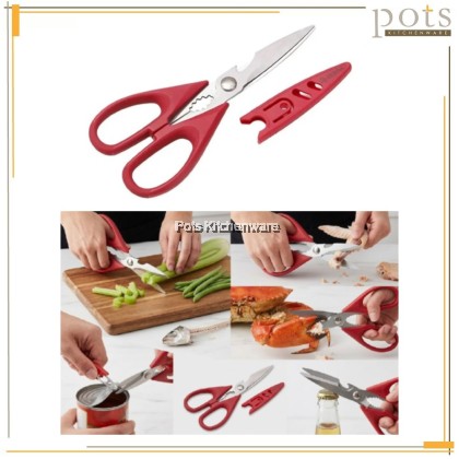 100% Original Zebra Red Handle Together Multipurpose Scissors Gunting Serbaguna多功能剪刀-SZB-Z993003M 100% Original Zebra Red Handle Together Multipurpose Scissors Gunting Serbaguna多功能剪刀-SZB-Z993003M