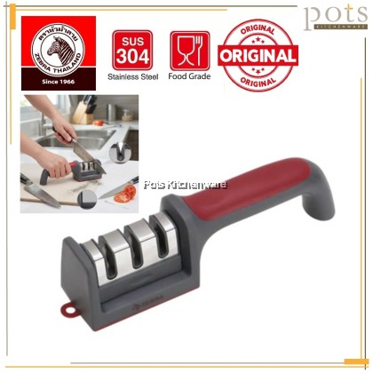 100% Original Zebra Together Hand Held Knife Sharpener Pengasah Pisau Tangan手动磨刀器-SZB-Z990699M
