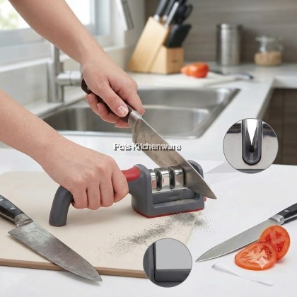 100% Original Zebra Together Hand Held Knife Sharpener Pengasah Pisau Tangan手动磨刀器-SZB-Z990699M