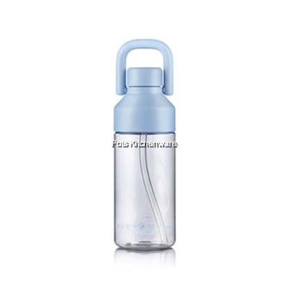 RELAX 1000ml Tritan BPA Free With Straw Drinking Colorful Water Bottle Botol Air 水壶 - PRL-D8010M
