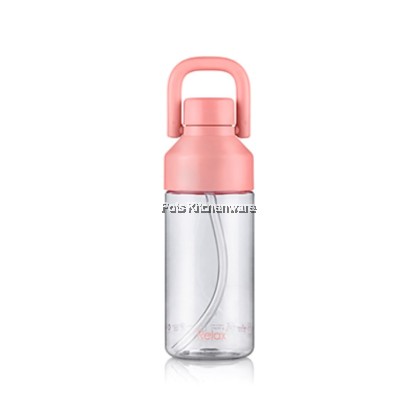 RELAX 1000ml Tritan BPA Free With Straw Drinking Colorful Water Bottle Botol Air 水壶 - PRL-D8010M