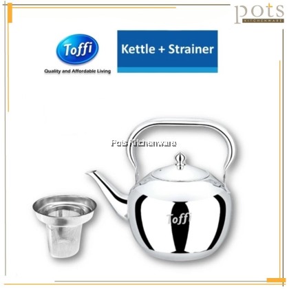 TOFFI Stainless Steel 1.2L/ 2L Kettle Coffee Tea Pot + Strainer Teko Keluli Tahan Karat Teko + Penapis 不锈钢茶壶咖啡壶-D1800M TOFFI Stainless Steel 1.2L/ 2L Kettle Coffee Tea Pot + Strainer Teko Keluli Tahan Karat Teko + Penapis 不锈钢茶壶咖啡壶-D1800M