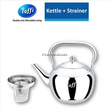 TOFFI Stainless Steel 1.2L/ 2L Kettle Coffee Tea Pot + Strainer Teko Keluli Tahan Karat Teko + Penapis 不锈钢茶壶咖啡壶-D1800M TOFFI Stainless Steel 1.2L/ 2L Kettle Coffee Tea Pot + Strainer Teko Keluli Tahan Karat Teko + Penapis 不锈钢茶壶咖啡壶-D1800M