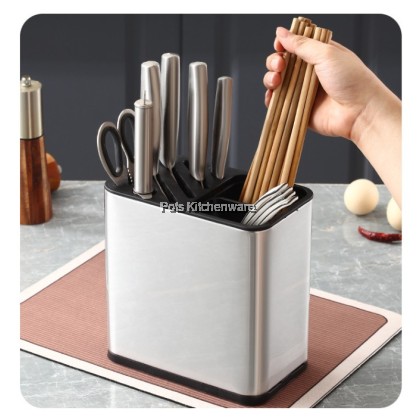 High Quality Stainless Steel Knife Tool Holder Rak Pisau 不锈钢刀架-S00-B6825 High Quality Stainless Steel Knife Tool Holder Rak Pisau 不锈钢刀架-S00-B6825