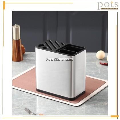 High Quality Stainless Steel Knife Tool Holder Rak Pisau 不锈钢刀架-S00-B6825 High Quality Stainless Steel Knife Tool Holder Rak Pisau 不锈钢刀架-S00-B6825