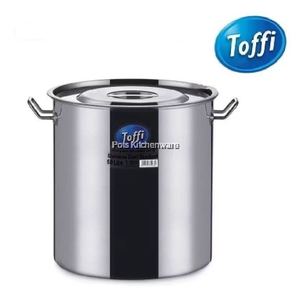 Toffi Stainless Steel Stock Pot Saucepot Periuk Sup Sandwich Bottom for Gas Cooker 不锈钢汤桶 20/25/30/35cm-STF-C3220M Toffi Stainless Steel Stock Pot Saucepot Periuk Sup Sandwich Bottom for Gas Cooker 不锈钢汤桶 20/25/30/35cm-STF-C3220M