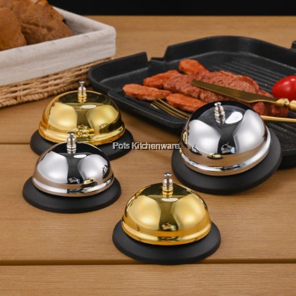 Stainless Steel Silver/Gold Call Bell Service Bell Restaurant Call Bell Loceng Panggilan Keluli Tahan Karat 桌铃B2304