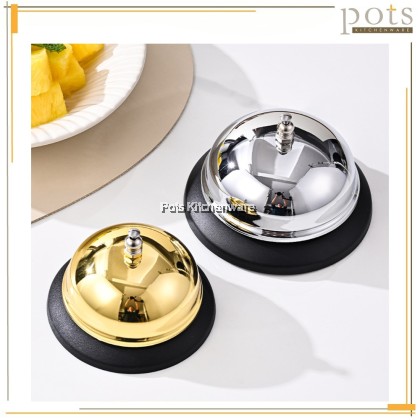 Stainless Steel Silver/Gold Call Bell Service Bell Restaurant Call Bell Loceng Panggilan Keluli Tahan Karat 桌铃B2304