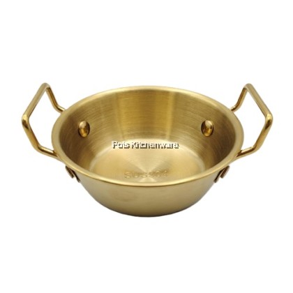 Korean Style Stainless Steel Gold Snack Bowl Double Handle | Mangkuk Emas Hidangan Dessert Buah | 韩式不锈钢金色小吃双耳碗 Korean Style Stainless Steel Gold Snack Bowl Double Handle | Mangkuk Emas Hidangan Dessert Buah | 韩式不锈钢金色小吃双耳碗