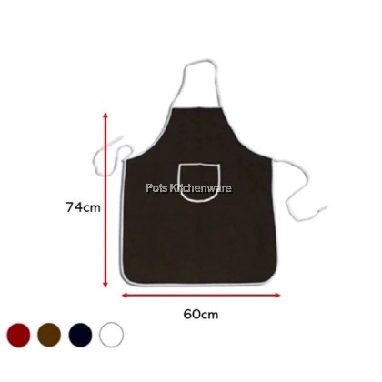 HOMELINE Stylish Single Pocket Cotton Apron Kitchen Cooking Baking 棉质围裙 Apron Apron Kapas L0210 HOMELINE Stylish Single Pocket Cotton Apron Kitchen Cooking Baking 棉质围裙 Apron Apron Kapas L0210