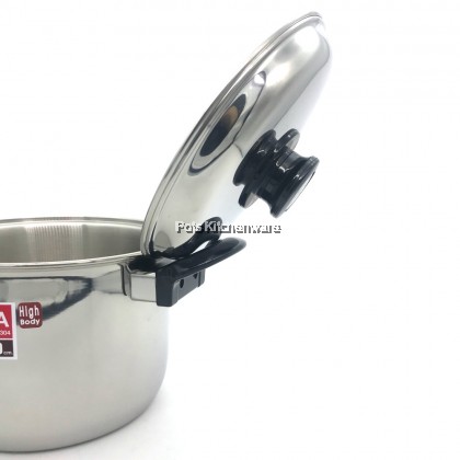 Marmite à Nouilles Zèbre 30 Cm 2 Canaux + Couvercle - Acier Inoxydable, Fabriquée En Thaïlande
