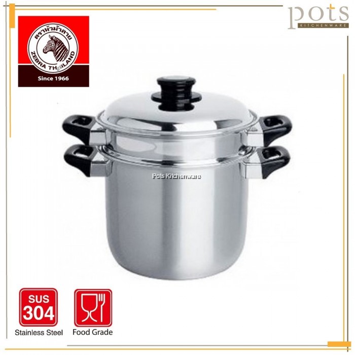 Zebra Stainless Steel SUS304 20cm Double Boiler Steaming ...