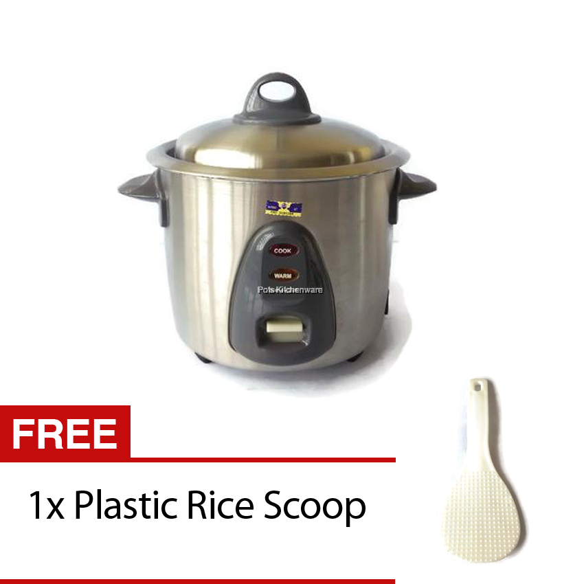 HomePlus 3Ply Stainless Steel 18/10 Rice Cooker MSRC310 1 Litre