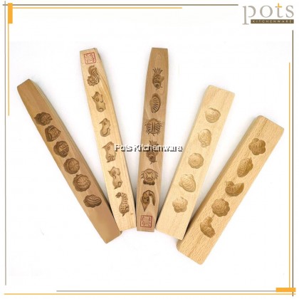 5 Holes 6 Holes Wooden Mould Traditional Cookies Kuih Bangkit Mould 孔木模 番婆饼 木薯饼 Biscuit Bangkit - BB115M