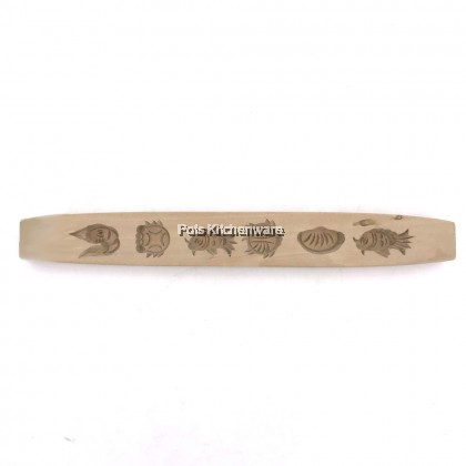 5 Holes 6 Holes Wooden Mould Traditional Cookies Kuih Bangkit Mould 孔木模 番婆饼 木薯饼 Biscuit Bangkit - BB115M