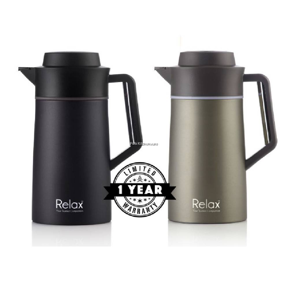 Relax Stainless Steel 18.8 Thermal Vacuum Flask Thermos Jug Carafe Jug