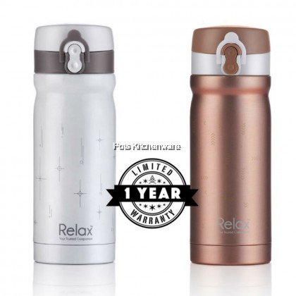 300ml Relax Stainless Steel 18.8 Vacuum Flask Thermos Water Bottle Botol Air Tahan Panas 保温壶保温水瓶 - D2430