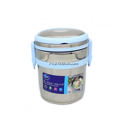 1400ml Toffi Stainless Steel 18.8/SUS304 Thermal Soup Carrier Take Away Thermos Lunch Box Bekas Makanan Tahan Panas 保温餐盒汤锅 - K3914 