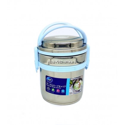 1400ml Toffi Stainless Steel 18.8/SUS304 Thermal Soup Carrier Take Away Thermos Lunch Box Bekas Makanan Tahan Panas 保温餐盒汤锅 - K3914 