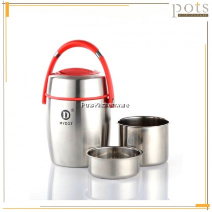 Mydot Stainless Steel Vacuum Flask Thermal Cooker Food Pot Thermos Soup Carrier Bekas Makanan Tahan Panas 汤壶宝宝保温壶 (1.6L/2.0L) - YG12LM