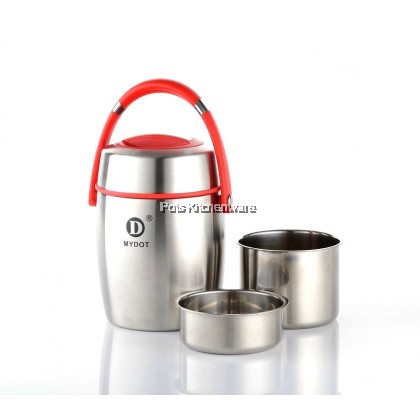Mydot Stainless Steel Vacuum Flask Thermal Cooker Food Pot Thermos Soup Carrier Bekas Makanan Tahan Panas 汤壶宝宝保温壶 (1.6L/2.0L) - YG12LM