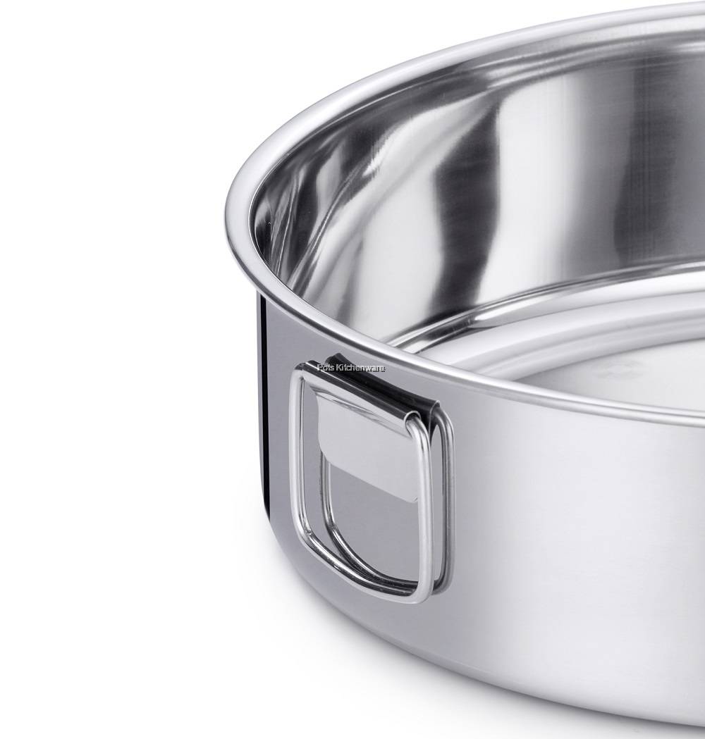 Toffi Stainless Steel Round Baking Dish Baking Tray Cake Mould Acuan Loyang Kek Bulat Steel K0120M