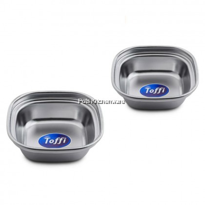 Toffi Compartment Stainless Steel Sauce Plate Saucer Sos Piring Kecil Pinggan 不锈钢油碟酱油辣椒碟子 - K4300