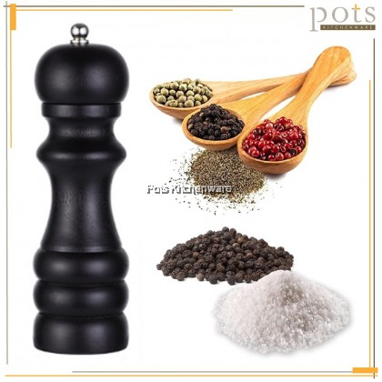 Premium Wooden Manual Pepper Spice Mill Grinder Stainless Steel Grinder Pengisar Lada Hitam - B3206