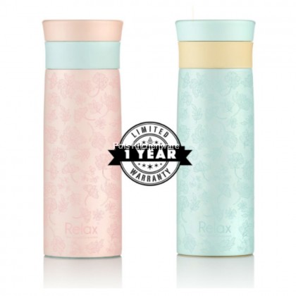 400ml Relax Stainless Steel 18.8 Thermal Vacuum Flask Insulated Bottle Tumbler Bottle Termos Air Panas 保溫瓶 - D5040