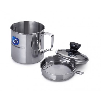 Toffi Stainless Steel Oil Filter Pot Oil Container Grease Keeper Penapis Minyak Masak 过滤油壶 (800ml/1400ml) - K0910