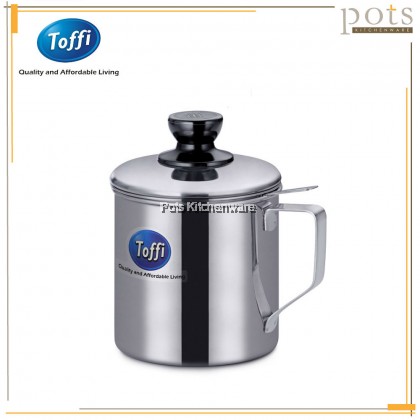 Toffi Stainless Steel Oil Filter Pot Oil Container Grease Keeper Penapis Minyak Masak 过滤油壶 (800ml/1400ml) - K0910