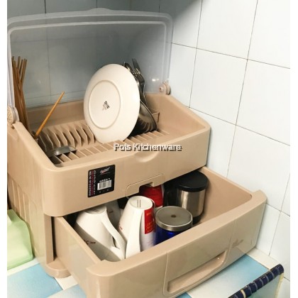 Century Dish Drainer with Cover Drawer Dish Drying Rack Storage Rak Dapur Rak Pinggan Penutup 盘碗收纳橱柜 - 6880/0 Century Dish Drainer with Cover Drawer Dish Drying Rack Storage Rak Dapur Rak Pinggan Penutup 盘碗收纳橱柜 - 6880/0