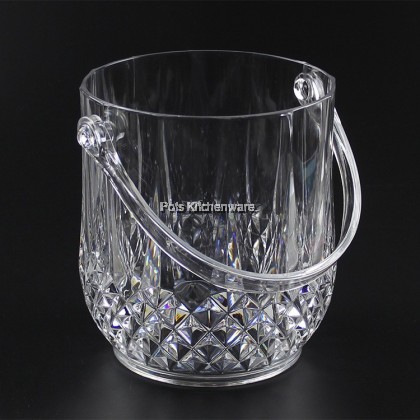 Clear Crystal Acrylic Transparent Ice Bucket Ice Barrel Bekas Hidang Ais - B8020