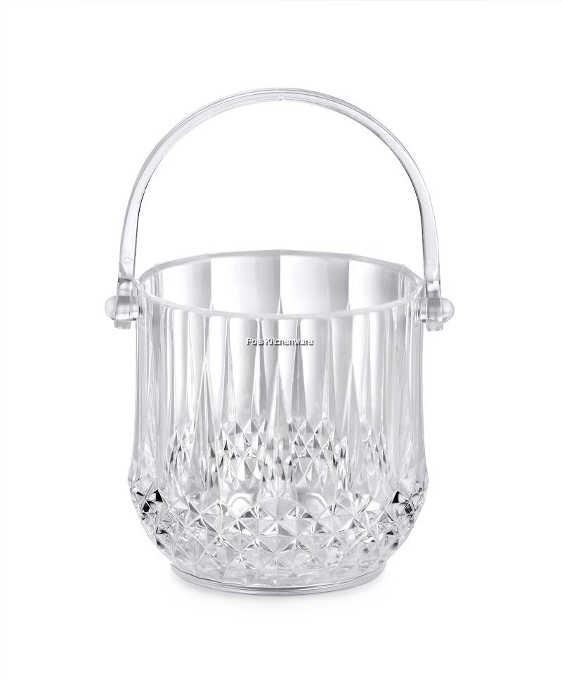 Clear Crystal Acrylic Transparent Ice Bucket Ice Barrel Bekas Hidang