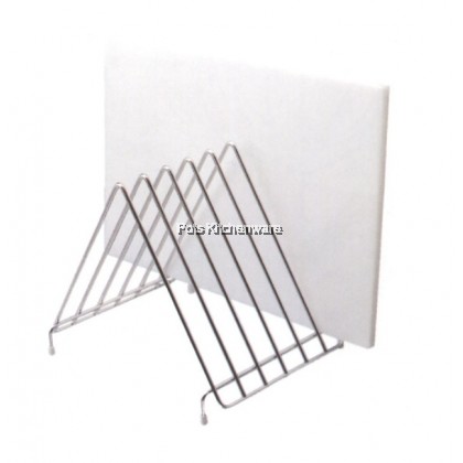 Stainless Steel Triangle Cutting Board Rack Chopping Board Holder Pemegang Papan Pemotong 不锈钢刀架菜板架 - K9529