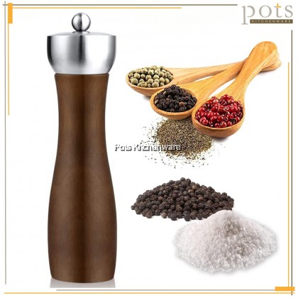 Beech Wood Manual Pepper Mill Grinder Pengisar Lada Hitam - B3255M Beech Wood Manual Pepper Mill Grinder Pengisar Lada Hitam - B3255M