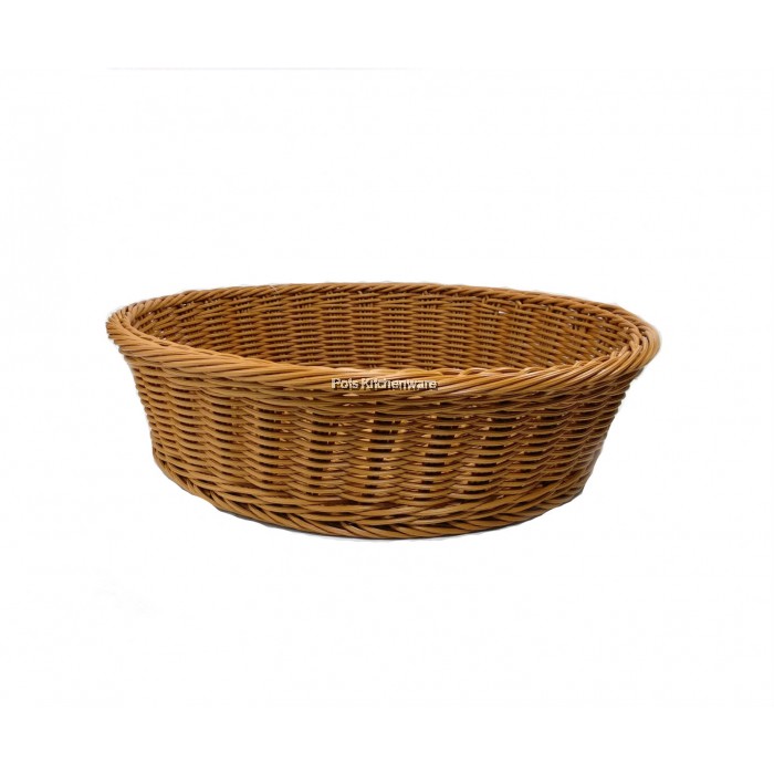 40cm Round Polyrattan Bread Basket A13451