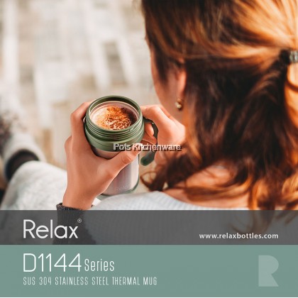 Relax 500ml Keep Warm Stainless Steel 18.8/SUS304 Thermal Office Mug Thermos Cup Cawan Termos Tahan Panas 保温杯 - D1144