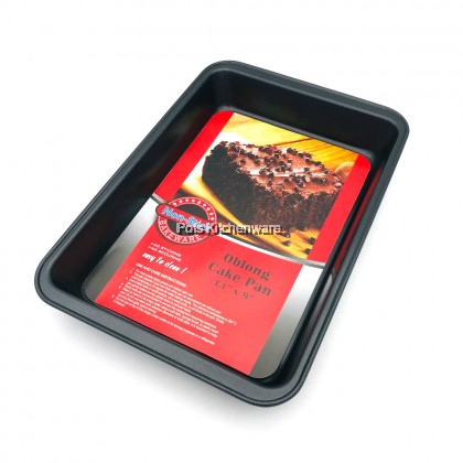 Non Stick Baking Oblong Cake Pan Roast Pan Brownie Pan Acuan Loyang Kek Brownies Segi Empat - 4012BW109M