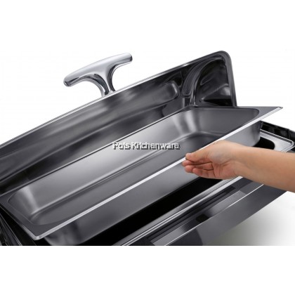 Stainless Steel Rectangle Chafing Dish Buffet Catering Set Berkas Lauk Food Segi Empat - B4001 Stainless Steel Rectangle Chafing Dish Buffet Catering Set Berkas Lauk Food Segi Empat - B4001